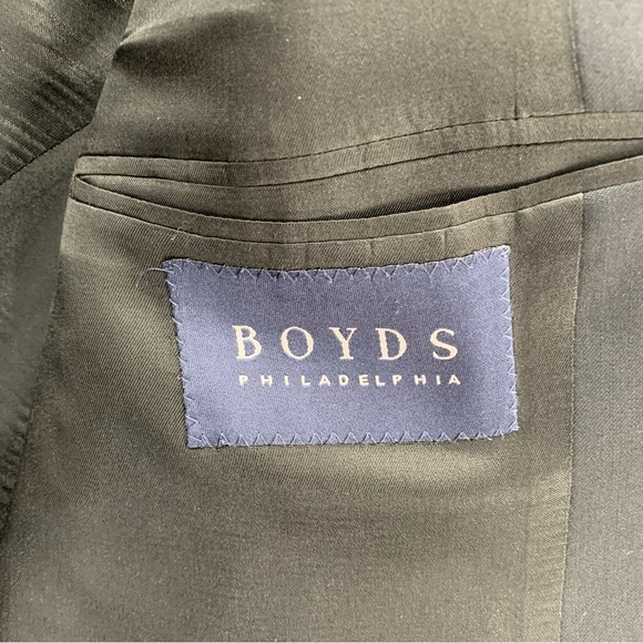 Vintage Burberry London Boyds Philadelphia Men's Size 44 100% Wool Blazer Coat - Picture 3 of 16